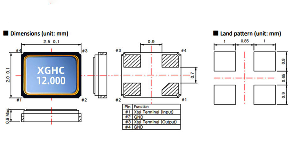 星光鴻創(chuàng)無(wú)源SMD2520晶振